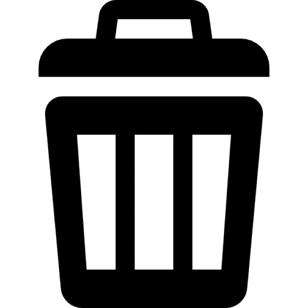 Trash Can Vector Icon 626x626 Trash Can Vector Icon