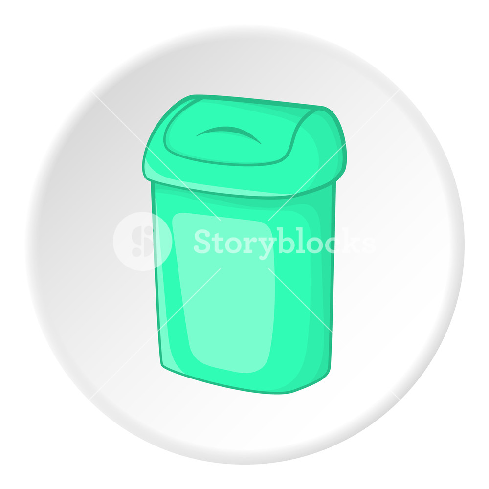 Turquoise Trash Can Icon Cartoon Illustration Of Turquoise Trash 1000x1000 Turquoise Trash Can Icon Cartoon Illustration Of Turquoise Trash