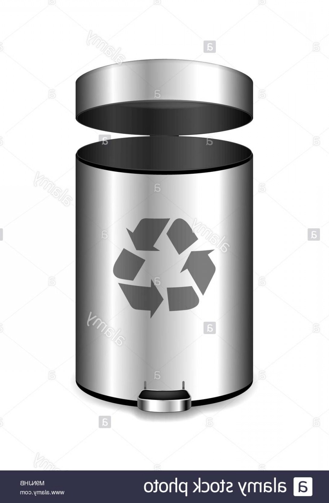 Metal Office Garbage Bin Realistic Vector Illustration For Your 1092x1668 Metal Office Garbage Bin Realistic Vector Illustration For Your