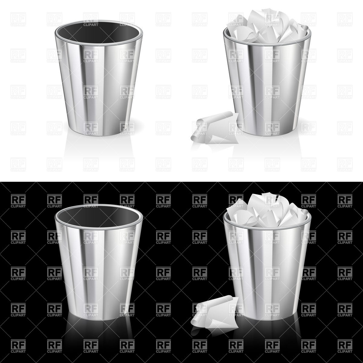 Metal Paper Trash Can Vector Image Of Objects Dvarg 1200x1200 Metal Paper Trash Can Vector Image Of Objects Dvarg