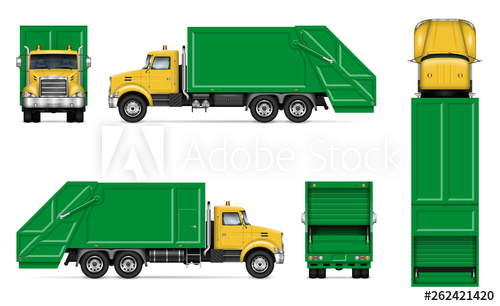 Garbage Truck Vector at Vectorified.com | Collection of Garbage Truck ...