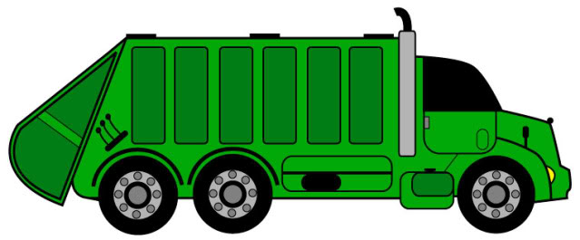639x265 Garbage Truck Clipart Simple Can
