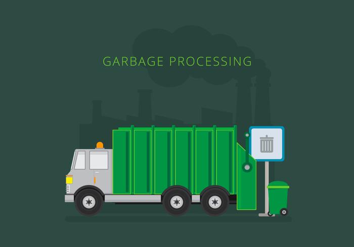700x490 Garbage Truck Free Vector Art