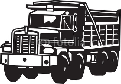 Garbage Truck Vector Art