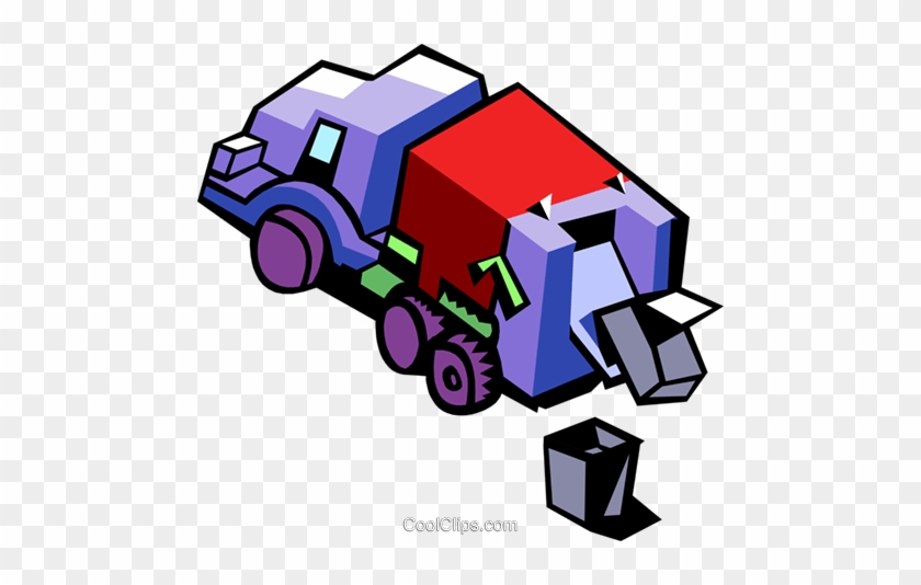840x534 Garbage Truck Royalty Free Vector Clip Art Illustration