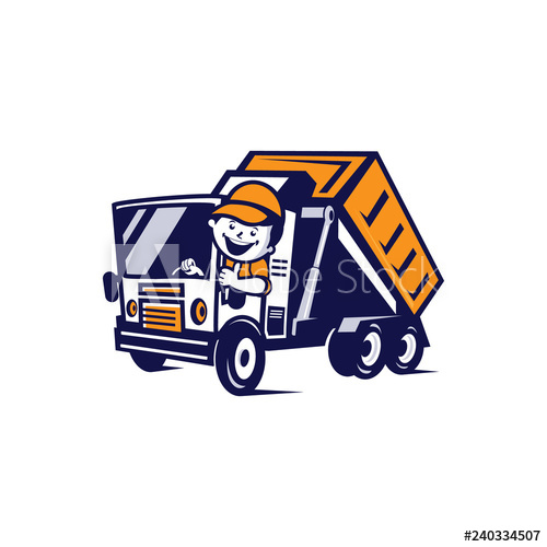 500x500 Truck Garbage Truck Vector Logo Hilarious