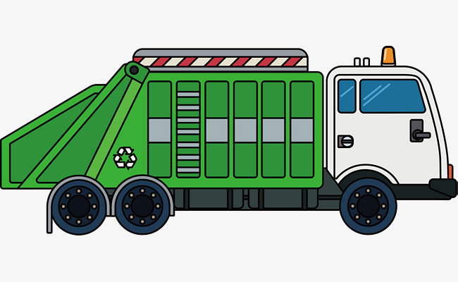 650x400 Download Free Png Garbage Truck Vector, Truck Clipart, Hand, Green