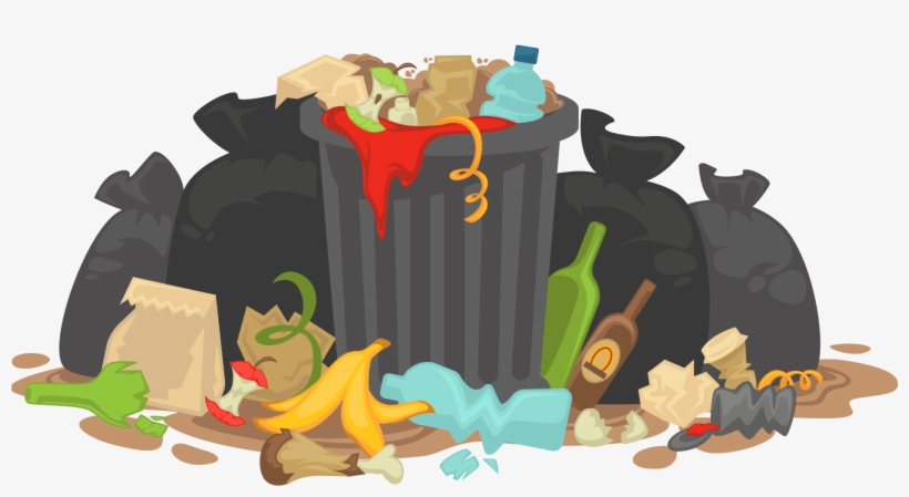 820x449 Pile Of Garbage Vector Transparent Png