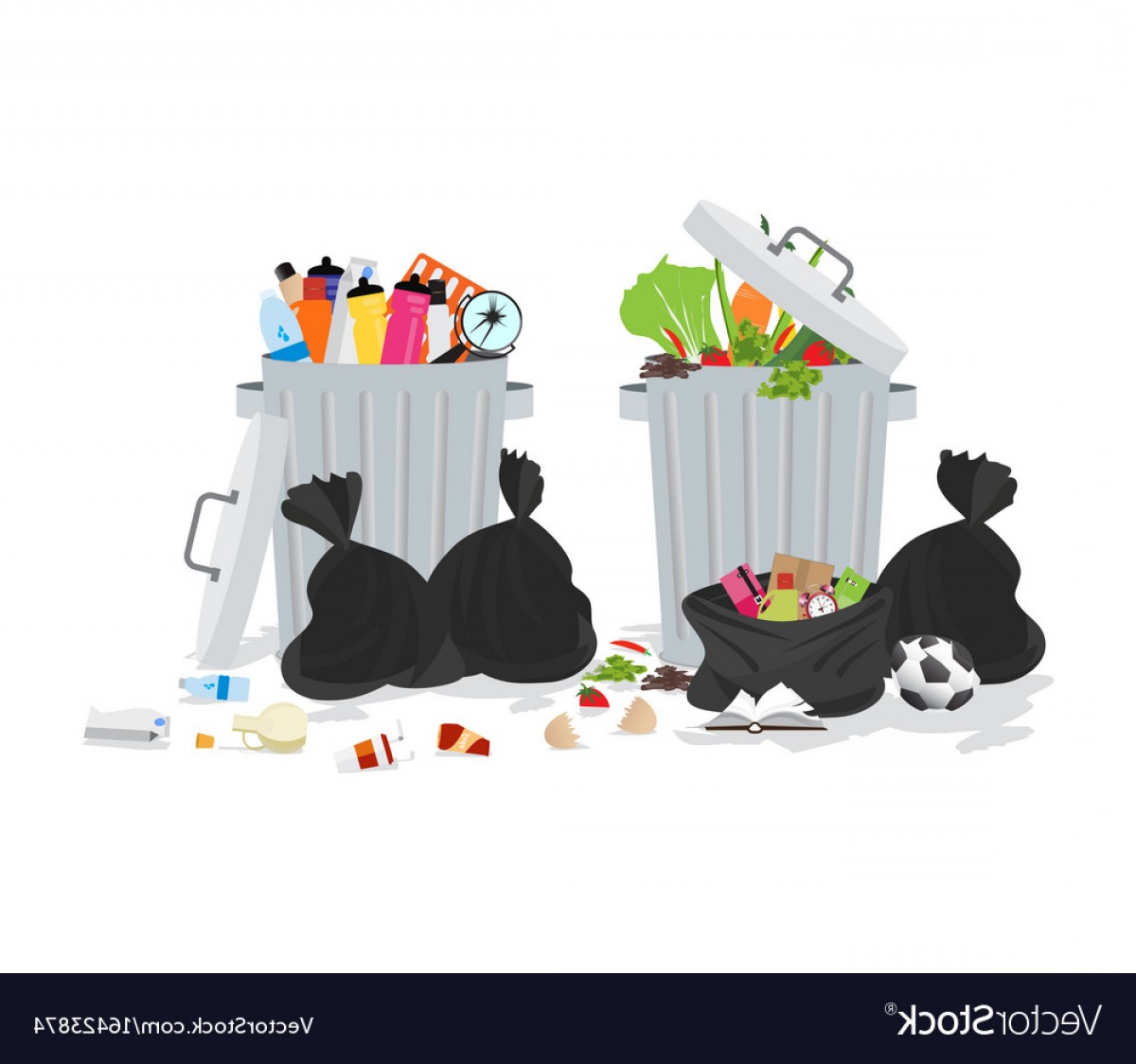 Garbage Vector at Vectorified.com | Collection of Garbage Vector free ...