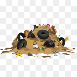260x261 Vector Garbage, Garbage Heap, Cartoon Ga