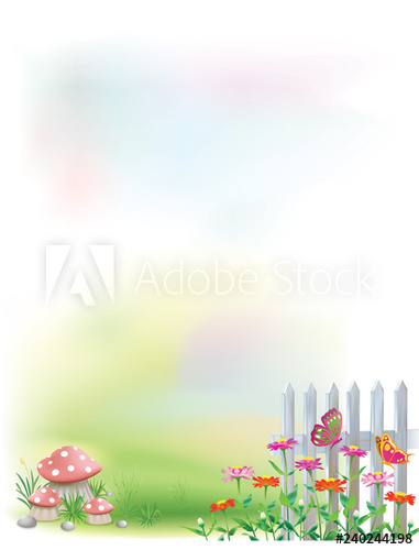 A Cute And Colorful Garden Background For Poem, Love Letter It 381x500 A Cute And Colorful Garden Background For Poem, Love Letter It