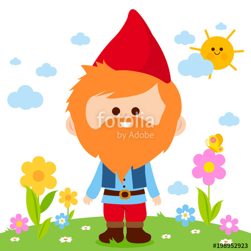 500x500 Cute Garden Gnome In The Garden Stock Image And Royalty Free