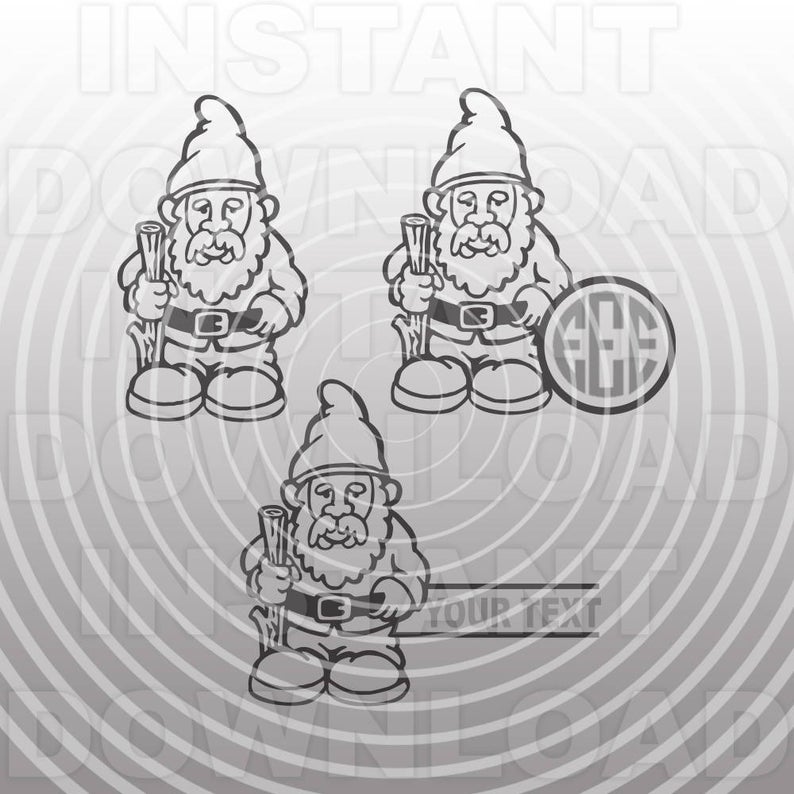 794x794 Garden Gnome Fileyard Gnome Svggardening Vector Art Etsy