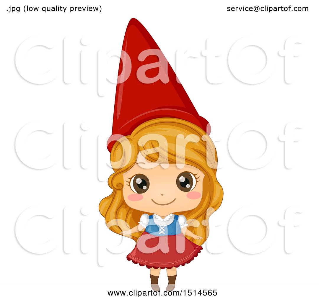 1080x1024 Clipart Of A Girl In A Garden Gnome Costume
