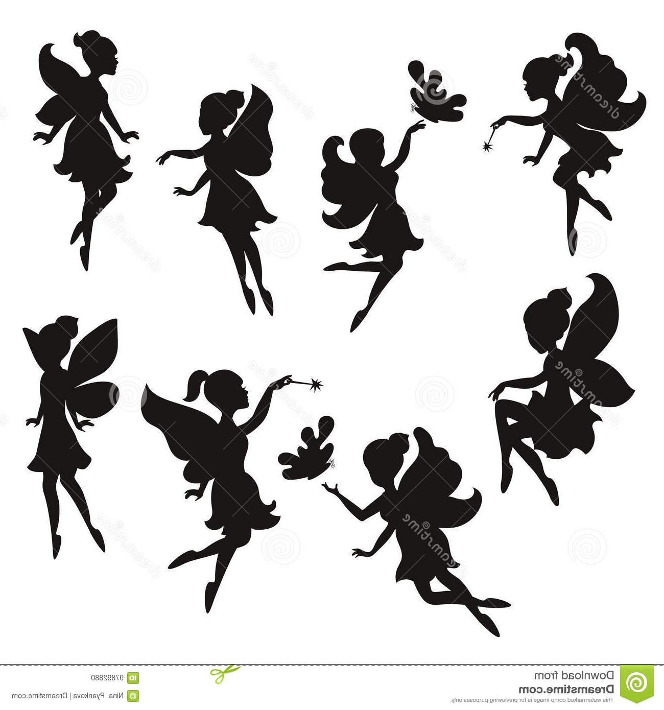 1300x1390 Hd Fairy Garden Silhouette Image Vector Images Design