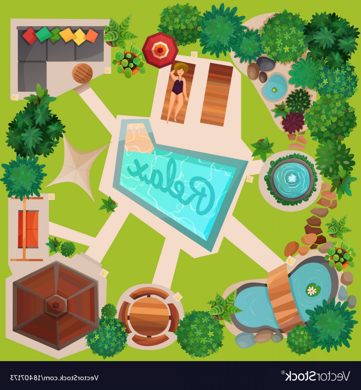 1200x1296 Landscape Design Top View Vector Wallkeeper