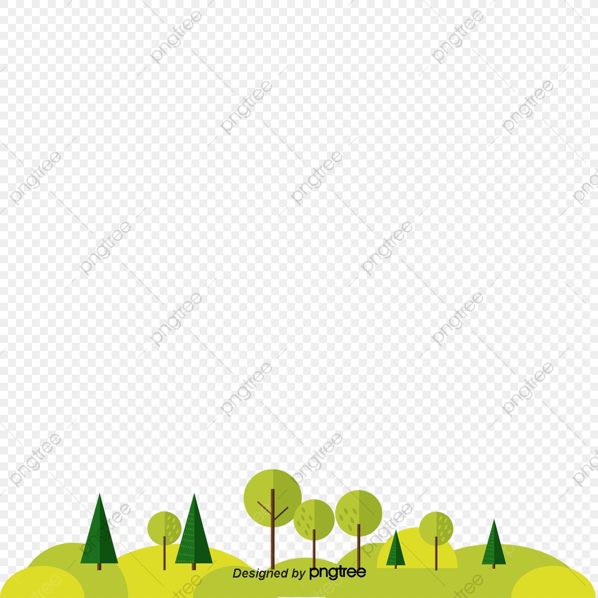 1200x1200 Garden Vector, Trees, Lawn, Green Png And Vector With Transparent