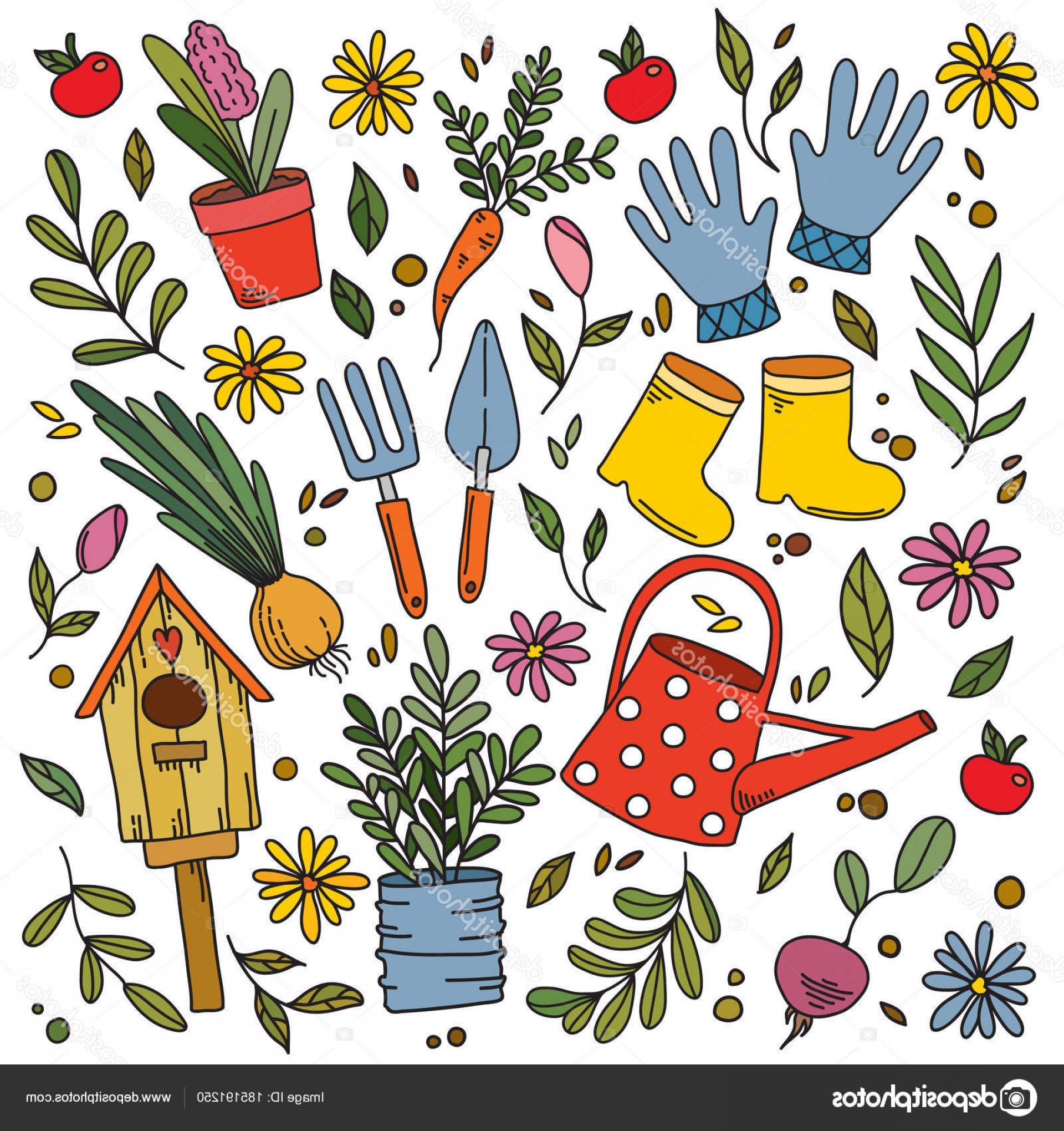 1920x2040 Stock Illustration Garden Vegetable Garden Vector Sarahgardan