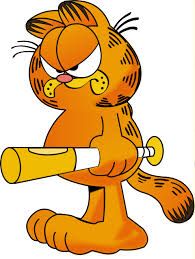 195x259 Garfield With Baseball Bat Cartoon Character