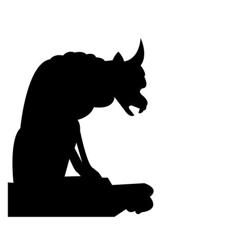 473x490 Gargoyle Black Silhouette
