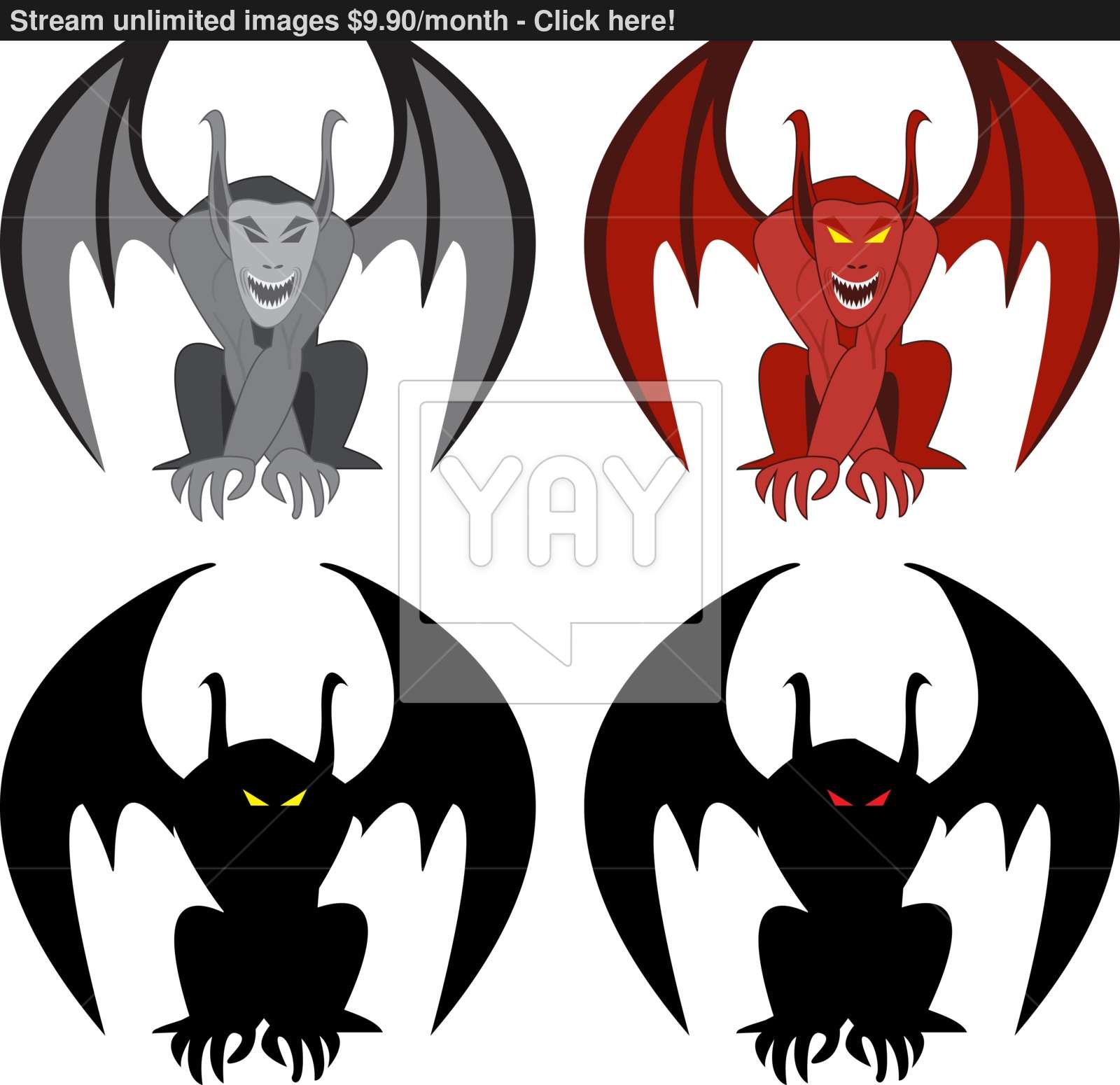 1600x1550 Stone Gargoyle Statue Vector Vector