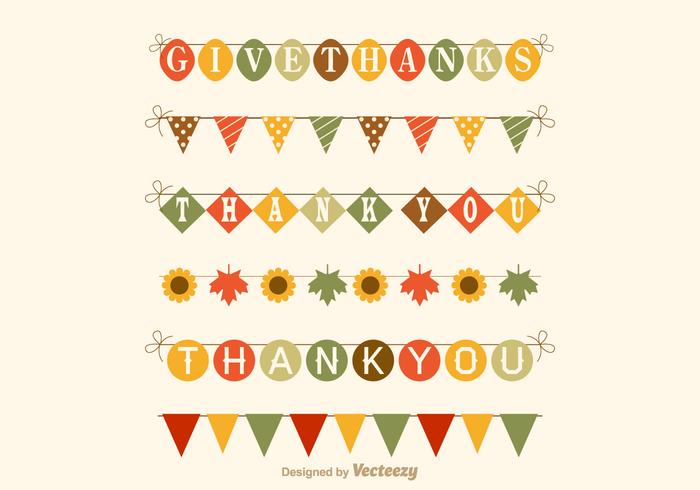 700x490 Free Thanksgiving Garland Vector Set