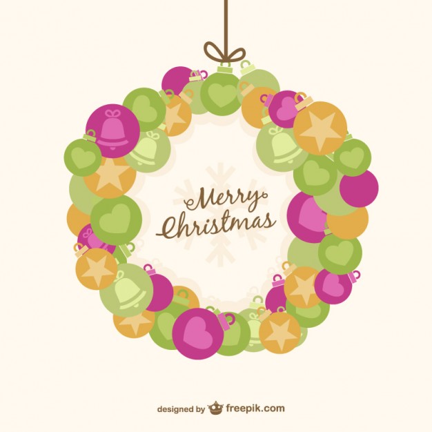 626x626 Christmas Card With Abstract Garland Vector Free Vector Download