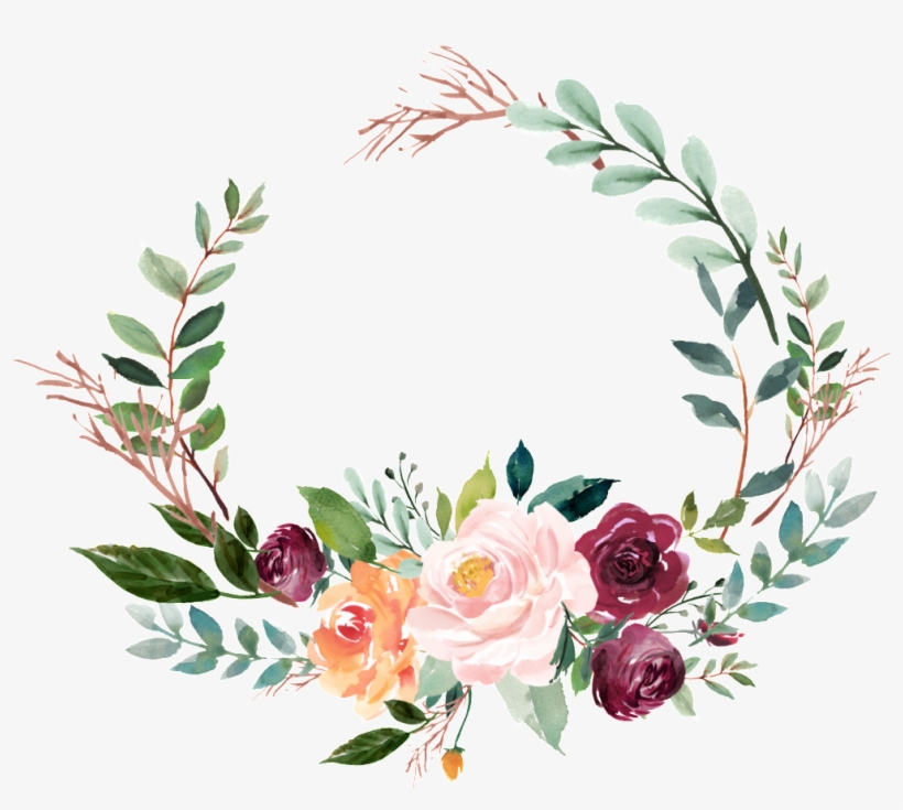 820x735 This Graphics Is Watercolor Garland Vector