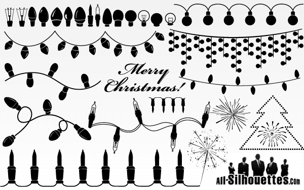 600x375 Christmas Light Garland Vector Clip Art Download Free Vector Art