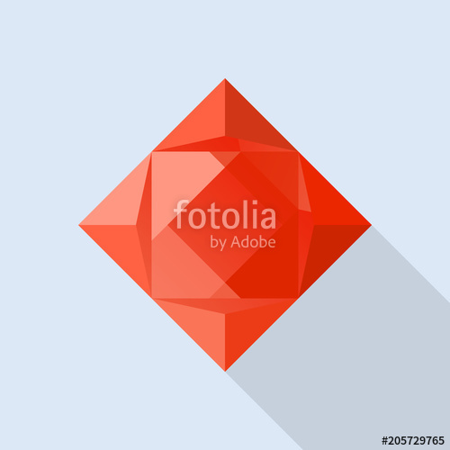 500x500 Perfect Garnet Icon Flat Illustration Of Perfect Garnet Vector