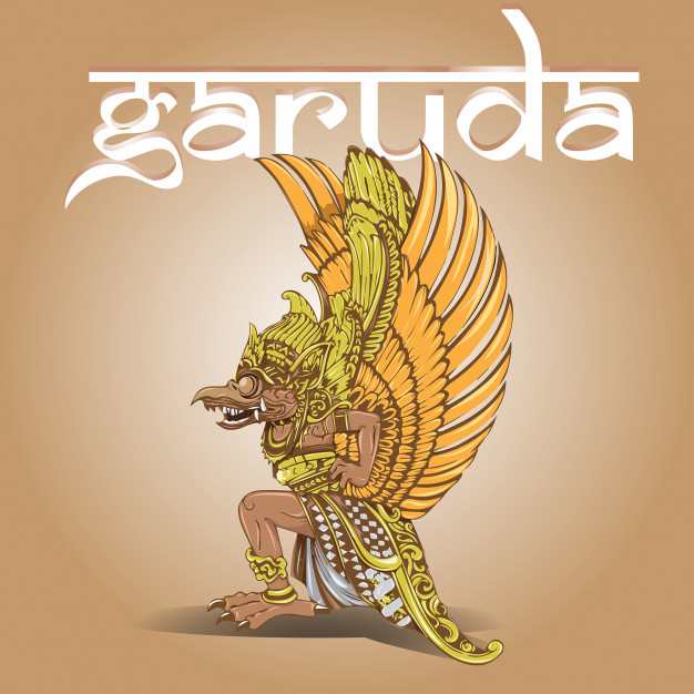 626x626 Garuda In Balinese Style Design Vector Vector Premium Download