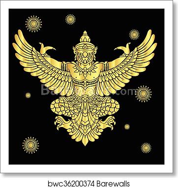 362x382 Garuda Vector, Art Print Barewalls Posters Prints
