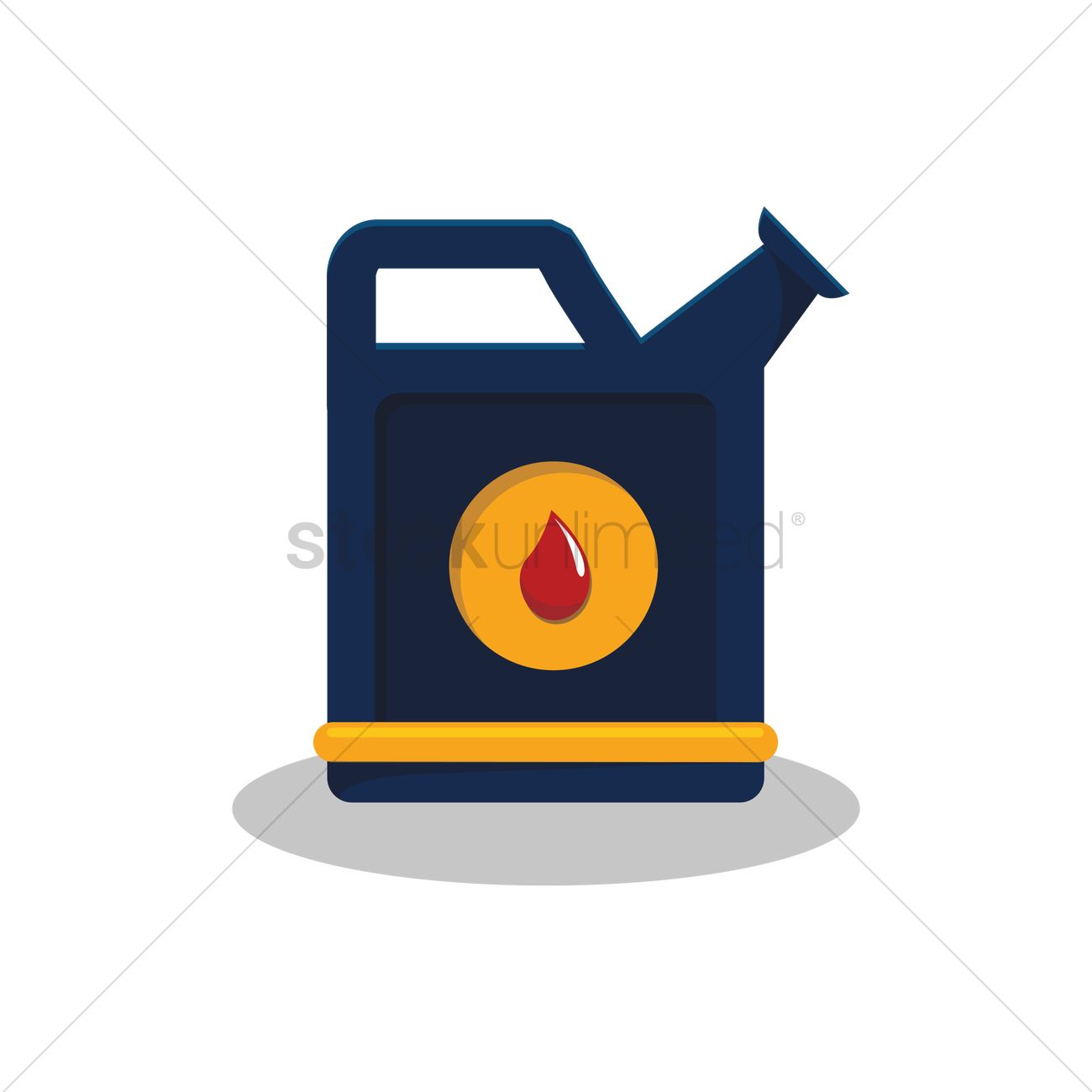 Gas Can Vector Image 1300x1300 Gas Can Vector Image