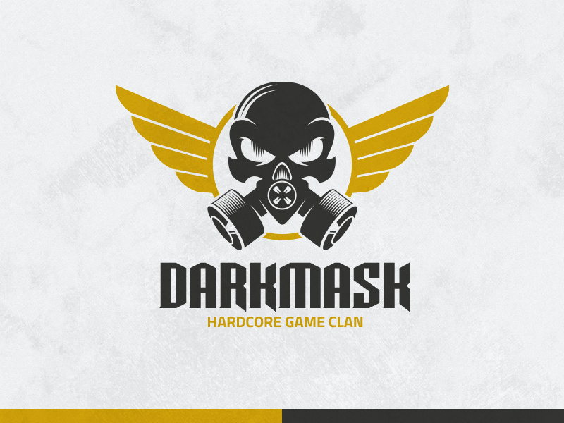 800x600 Dark Mask Logo Template