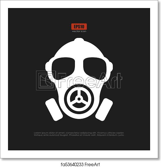 561x581 Free Art Print Of Gas Mask Vector Pictogram Gas Mask Vector