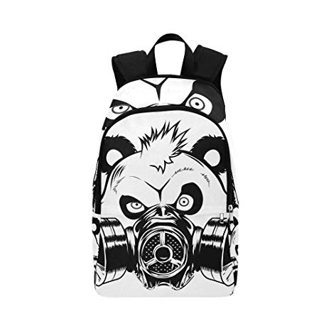 466x466 Bad Panda Gas Mask Vector Illustration Casual Daypack