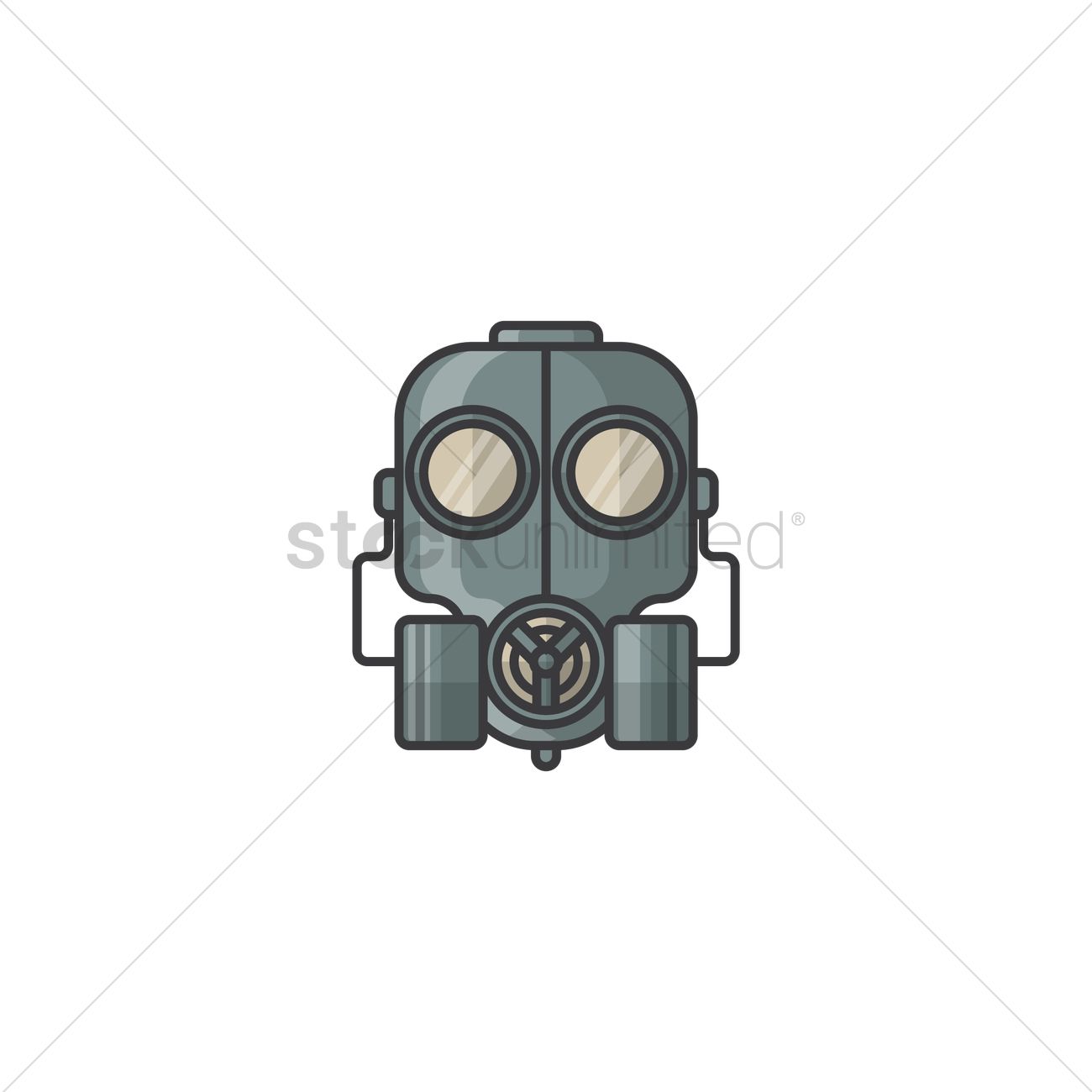 1300x1300 Gas Mask Vector Image