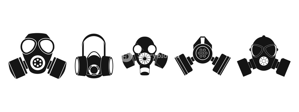 1000x375 Gas Mask Icon Set Simple Set Of Gas Mask Vector Icons For Web