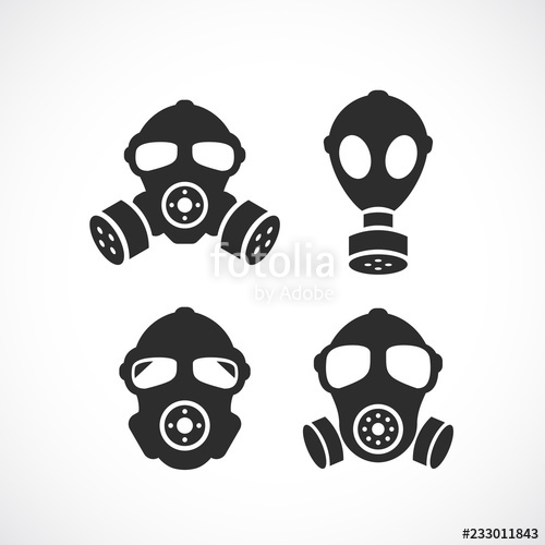 500x500 Gas Mask Vector Icon Stock Image And Royalty Free Vector
