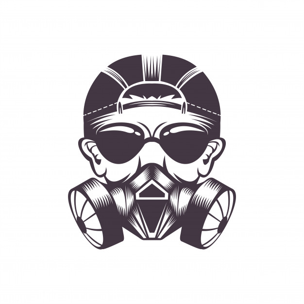 626x626 Gas Mask Vector Illustration Vector Premium Download