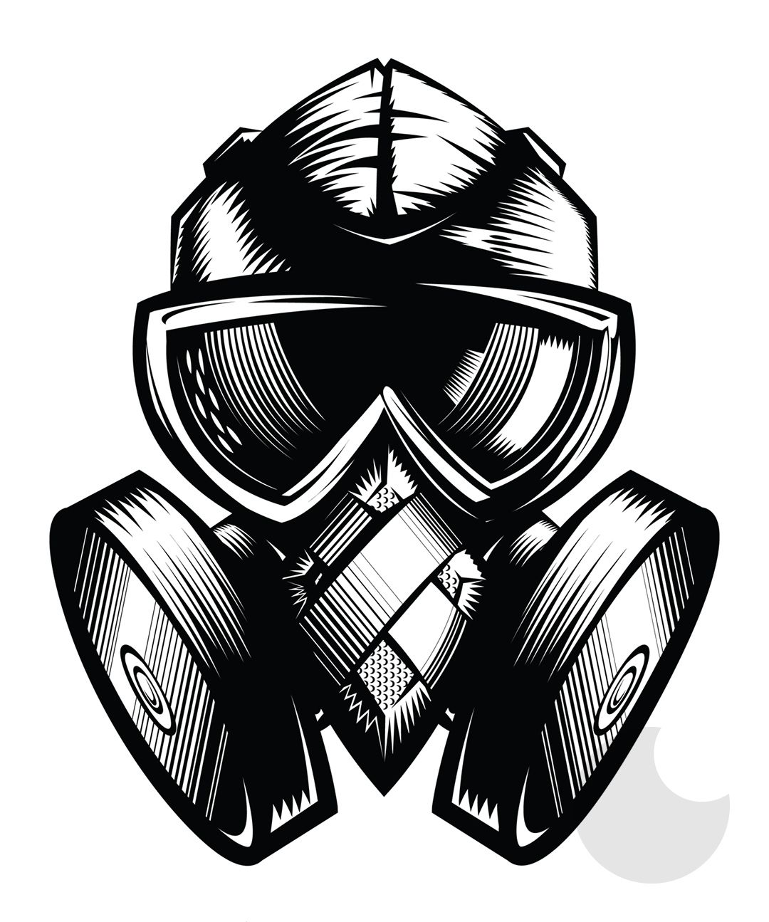 1080x1295 Commissioned Vector Art Of A Gas Mask