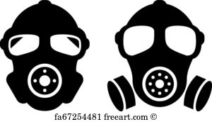 300x172 Free Art Print Of Gas Mask Hazardous Sign Gas Mask Hazardous Sign
