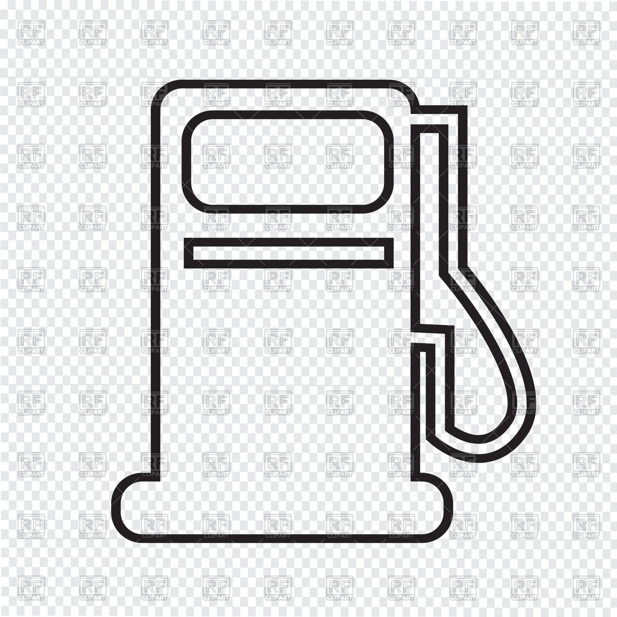 1200x1200 Gas Pump Icon Vector Image Of Objects Tumdee