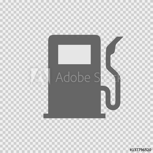 500x500 Gas Pump Vector Icon Gasoline Station Symbol