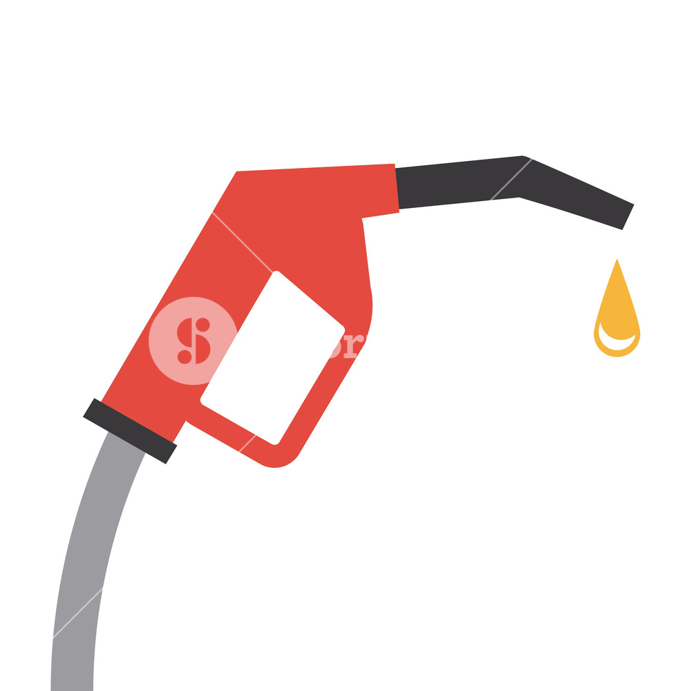 1000x1000 Gas Pump Nozzle And Oil Drop Icon Over White Background Colorful
