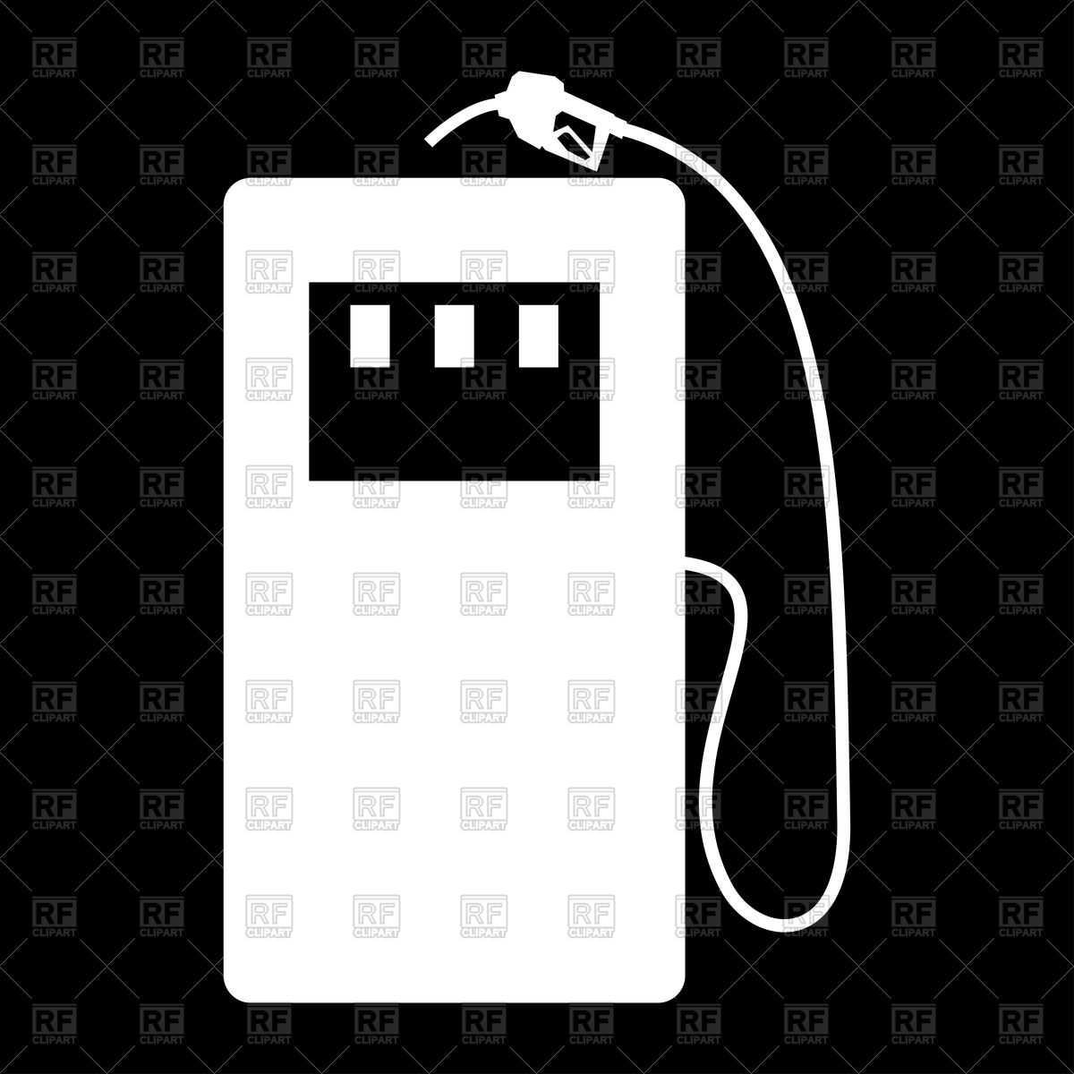 Gas Station Icon On Black Background Vector Image Of Icons 1200x1200 Gas Station Icon On Black Background Vector Image Of Icons