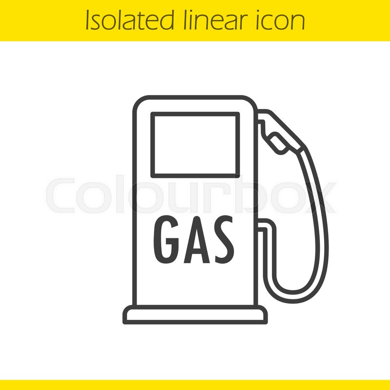 Gas Station Linear Icon Thin Line Stock Vector Colourbox 800x800 Gas Station Linear Icon Thin Line Stock Vector Colourbox