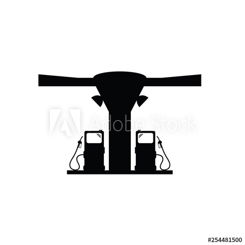 Gas Station Symbol One 500x500 Gas Station Symbol One