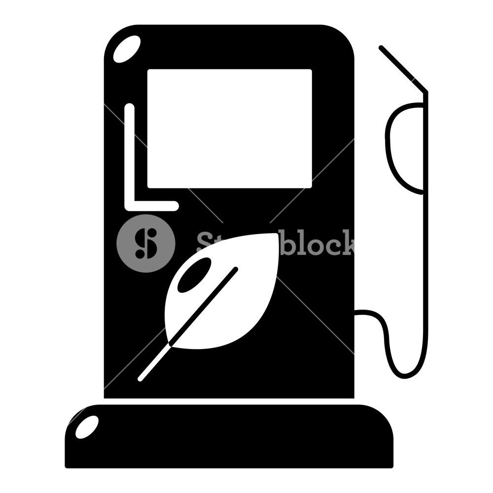 1000x1000 Eco Gas Station Icon Simple Illustration Of Gas Station Vector