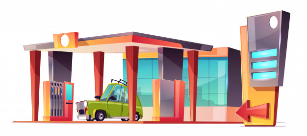Gas Station Vector